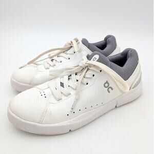 On The Roger Advantage Men's Running Sneaker Shoes White Fossil Size US7 EU40